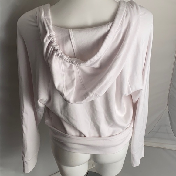 Fabletics Sydney white twist front v-neck hoodie M - Picture 4 of 10
